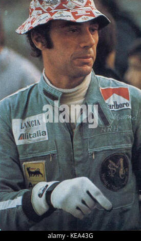 Sandro Munari (Lancia Alitalia) 1975 Rallye Sanremo Stockfoto