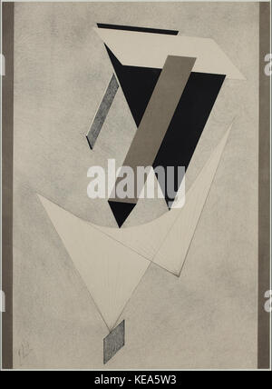 Lazar El Lissitzky Proun Kestnermappe, Rob. Levnis und Chapman GmbH Hannover 4. Stockfoto