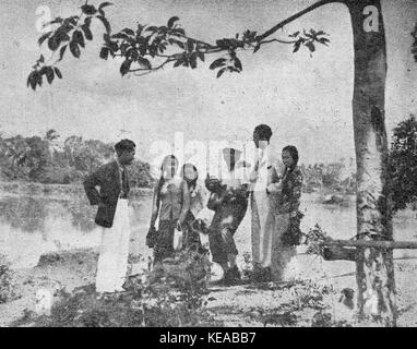 Picknick mit Amat, Gembrot, Rasmi und Darma, Pantjawarna, p70 Stockfoto