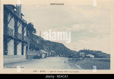 Binic FR 22 Vers 1930 Quai de Courcy Stockfoto