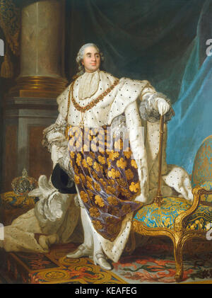 Louis XVI en costume de Sacre Joseph Siffred Duplessis Stockfoto