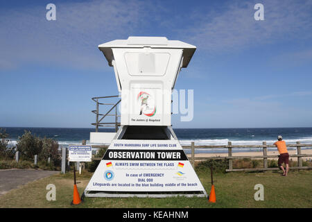 Aussichtsturm am South Maroubra Surf Life Saving Club Stockfoto