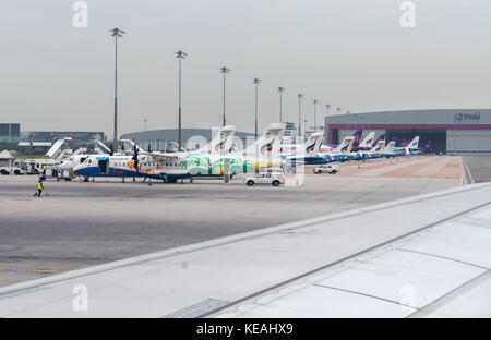 Neuen internationalen Flughafen Bangkok Suvarnabhumi Stockfoto