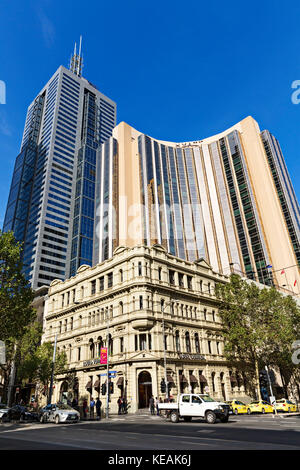 Die Luis Vuitton Store in der Collins Street Melbourne. der viktorianischen Ära Gebäude ca. 1886 wurde ursprünglich für einen prominenten Melbourne Chirurg gebaut. Der tw Stockfoto