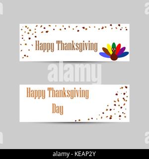 Hintergrund Mit der Thanksgiving Day header, Vektor, Abbildung Stock Vektor