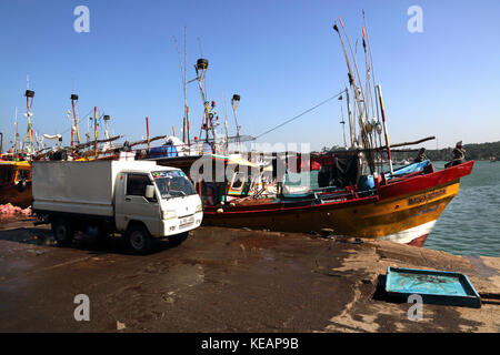 Mirissa Fischereihafen Südprovinz Sri Lanka Stockfoto