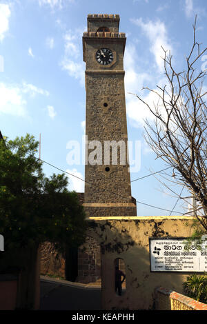 Galle Sri Lanka Galle Fort Clock Tower Stockfoto