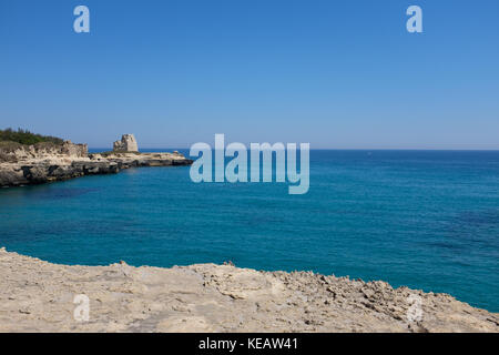 Apulischen Küste in einem Sommertag. Italien Stockfoto