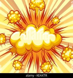 Cloud Explosion mit Writing Space Stock Vektor