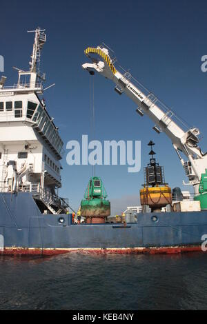 Seitenansicht eines großen Meer Schiff Stockfoto