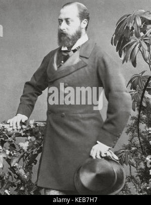 Edward VII (1841-1910) König von Großbritannien und den britischen Dominions und Kaiser von Indien von 1901 bis zu seinem Tod im Jahre 1910. Portrait. fotografie. Stockfoto