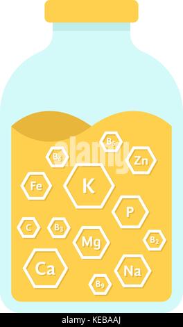 Glas Glas mit Honig Stock Vektor