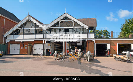 Hampton, East Molesey, Themse, molesey Boat Club, Surrey, England Stockfoto