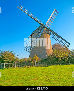 Bembridge Windmill, Isle of Wight, Hampshire, England, Stockfoto