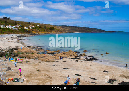 Wunderschöne Meerblicke von coverack in Cornwall, UK. Stockfoto