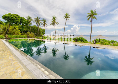 Schöner Pool im balesin Island, Philippinen Stockfoto