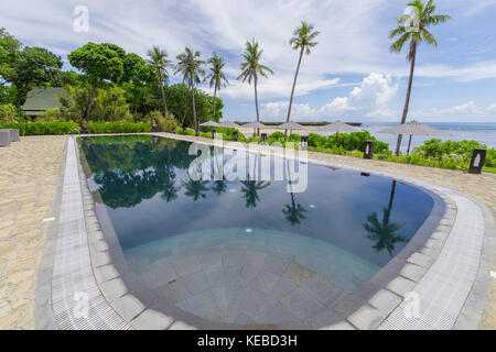 Schöner Pool im balesin Island, Philippinen Stockfoto