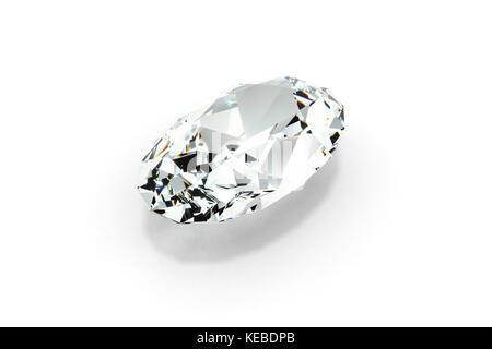 Diamond, oval geschnitten Stockfoto