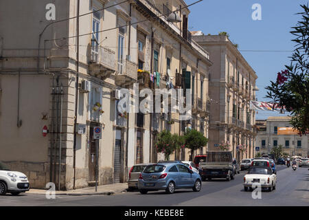 Wandern rund um Ortigia Siracusa Stockfoto