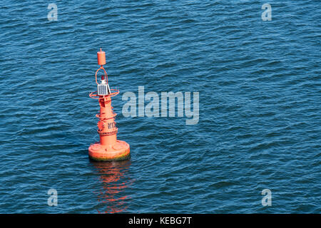 Navigationshilfe oder ATON außerhalb Danzig Polen Stockfoto