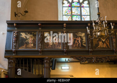 Bibel Gemälde in der Kirche des Heiligen Geistes Tallinn Stockfoto