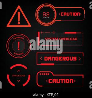 Zukunft Blick Aktion radar Interface ui zukünftige Gestaltung grafische Darstellung Stock Vektor