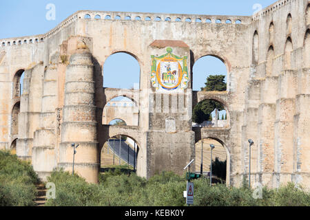 Amoreira Aquädukt, Elvas, Alentejo Portugal Stockfoto