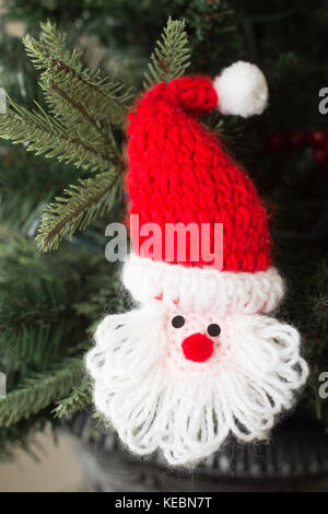 Handgefertigte Santa Claus Dekoration Stockfoto