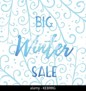 Winter mobile banner Verkauf Stock Vektor