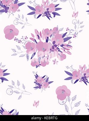 Florale nahtlose Hintergrund für Ihr Design Stock Vektor