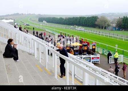 Oktober Rennen Brighton Racecourse East Sussex Stockfoto