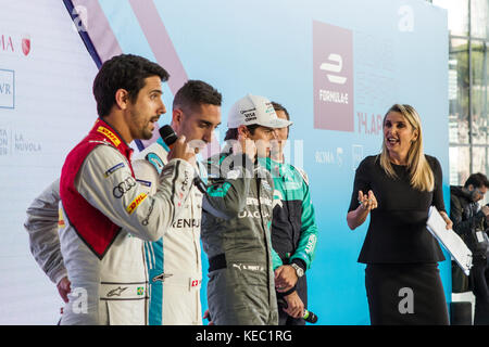 Rom, Italien. 19 Okt, 2017. Meeting Center - La Nuvola in Roma - FIA Formel e-Pressekonferenz für 2018 Rennen in Rom für die Weltmeisterschaft. Rom wird zum ersten Mal in der Stadt Rennen beteiligt werden. Quelle: Riccardo piccioli/alamy leben Nachrichten Stockfoto