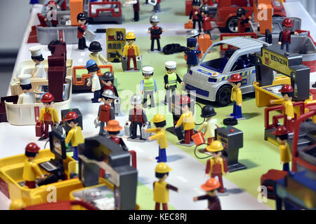 Zlin, Tschechische Republik. Oktober 2017. Die Ausstellung Phenomen Igracek wurde am 20. Oktober 2017 in Zlin, Tschechien, eröffnet. Mehrere Hundert beliebter Spielzeugfiguren sind zu sehen. Quelle: Dalibor Gluck/CTK Photo/Alamy Live News Stockfoto