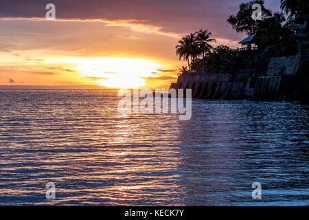 Sonnenuntergang in Sengiggi liegt, Lombok, Indonesien Stockfoto
