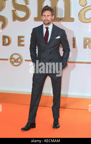 Die Weltpremiere von „Kingsman: The Golden Circle“ am Odeon and Cineworld Leicester Square – Ankünfte mit Edward Holcroft Where: London, United Kingdom When: 18 Sep 2017 Credit: Mario Mitsis/WENN.com Stockfoto