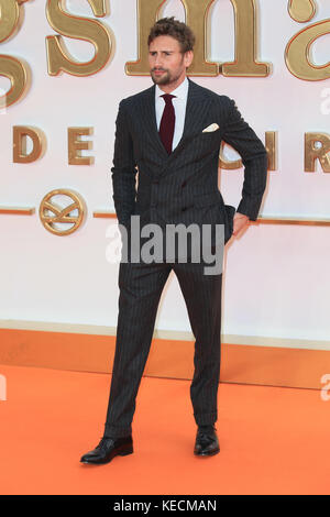 Die Weltpremiere von „Kingsman: The Golden Circle“ am Odeon and Cineworld Leicester Square – Ankünfte mit Edward Holcroft Where: London, United Kingdom When: 18 Sep 2017 Credit: Mario Mitsis/WENN.com Stockfoto