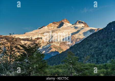 Monte Tronador massiv, Anden, Nahuel Huapi Nationalpark, Ansicht von Pampa Linda, Patagonien, Argentinien Stockfoto