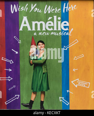 Amelie Broadway Theatre marquee NYC Stockfoto