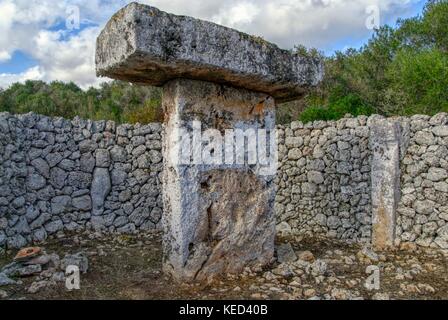 Talaiotic Kultur bleibt auf Menorca Stockfoto