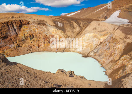 Vitio hot Springs Lake - Interieur von Island. Sommertag. Stockfoto