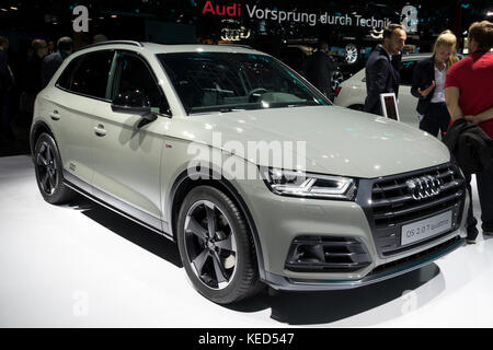 FRANKFURT, Deutschland - 12.September 2017: Audi Q5 Auto auf der Frankfurter Automobilausstellung IAA 2017. Stockfoto