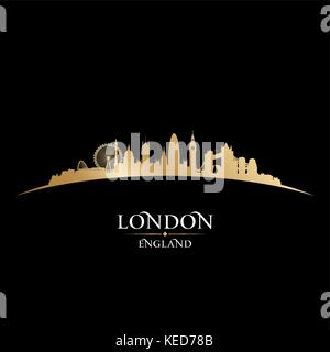 London England Skyline der Stadt Silhouette. Vector Illustration Stock Vektor