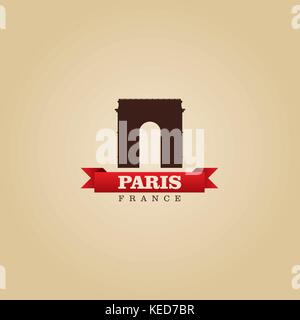 Paris Frankreich Stadt symbol Vektor illustration Stock Vektor