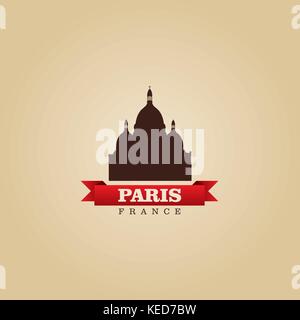 Paris Frankreich Stadt symbol Vektor illustration Stock Vektor