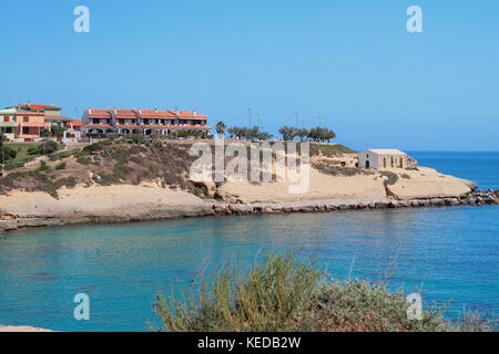 Stadt am Meer. - Porto Torres, Italien Stockfoto