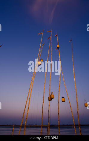 Varnasi. Indiens älteste Stadt. Einige sagen, der ältesten Stadt auf der Erde. Stockfoto