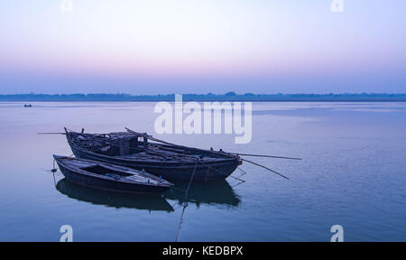 Varnasi. Indiens älteste Stadt. Einige sagen, der ältesten Stadt auf der Erde. Stockfoto