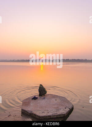 Varnasi. Indiens älteste Stadt. Einige sagen, der ältesten Stadt auf der Erde. Stockfoto