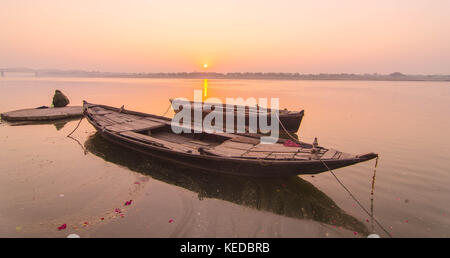 Varnasi. Indiens älteste Stadt. Einige sagen, der ältesten Stadt auf der Erde. Stockfoto