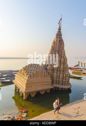 Varnasi. Indiens älteste Stadt. Einige sagen, der ältesten Stadt auf der Erde. Stockfoto